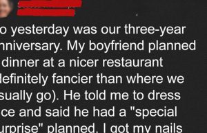I Thought Our Anniversary Dinner Would Be a Proposal – But My Boyfriend Left Me Sh0cked Instead