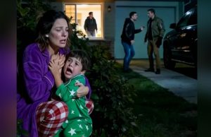 My husband jolted me awake in the middle of night. “Get up—outside, now,” he whispered urgently. Still in our pajamas, we crouched in the backyard bushes. The moment I saw who stepped into our house, my hands began to tremble.