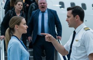 At the airport, Dad sneered, “She can’t even afford economy.” My step-sister laughed as they boarded first class. I stayed silent—until a man in uniform approached and told, “Your jet’s ready, ma’am.” The whole terminal went still.