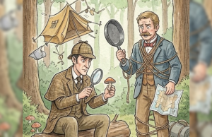 Sherlock Holmes and Dr Watson Go Camping