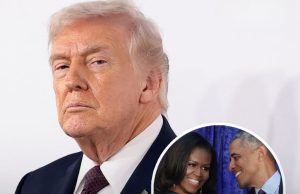 Trump slammed for posting โvi:leโ video on Truth Social depicting Barack and Michelle Obama as monkeys