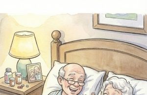 A husband and wife were celebrating their 50th wedding anniversary