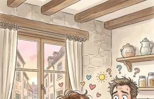 She was standing in the kitchen