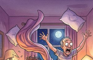 A married couple were asleep when the phone rang