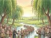 Paddy stumbles across a mass baptism at a river