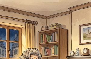 A man was relaxing at home