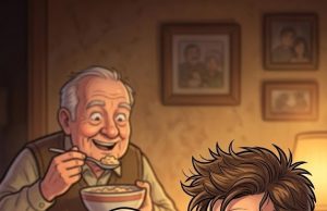 Senior Couple Sat Down to Share a Meal Like Always