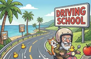 Doctor in a Ferrari can’t believe his eyes when he sees what the 83 year old man does on his moped