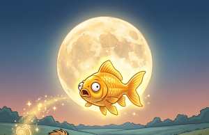 Chapayev was fishing when he caught a golden fish.