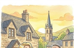 A blonde came running up to her husband