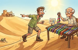 A Guy Was Lost In The Sahara Desert.