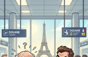 An elderly Canadian gentleman of 83 arrived in Paris by plane.