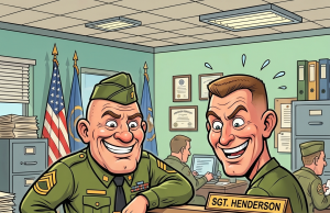 A soldier was asked to report to headquarters for assignment.