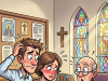 A young newlywed couple wanted to join a church.