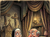 A nun was praying when a priest approached.