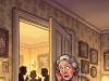 A cleaning old woman was applying for a new position.