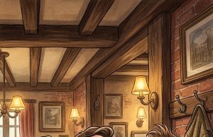 Three men are talking.