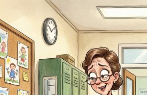 Johnny Was Sitting In The Hall Of The School